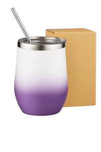 Custom-White to Purple Gradient Tumbler